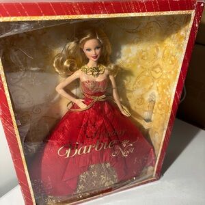 Barbie Holiday Doll - Red and Gold Packaging